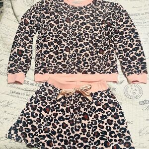 Miss Sparkling Leopard Print Women's Loungewear Set